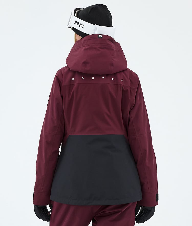 Montec Moss W Lumilautailutakki Naiset Burgundy/Black, Kuva 6 / 9