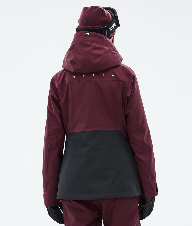 Montec Moss W Laskettelutakki Naiset Burgundy/Black, Kuva 7 / 10