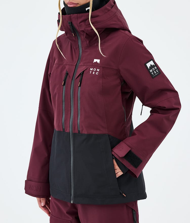 Montec Moss W Lumilautailutakki Naiset Burgundy/Black, Kuva 7 / 9