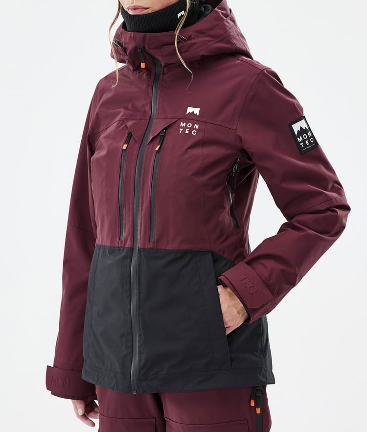 Montec Moss W Lumilautailutakki Naiset Burgundy/Black