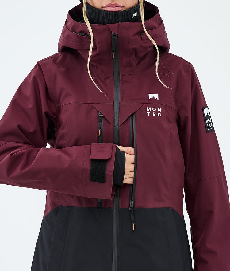 Montec Moss W Lumilautailutakki Naiset Burgundy/Black, Kuva 8 / 9