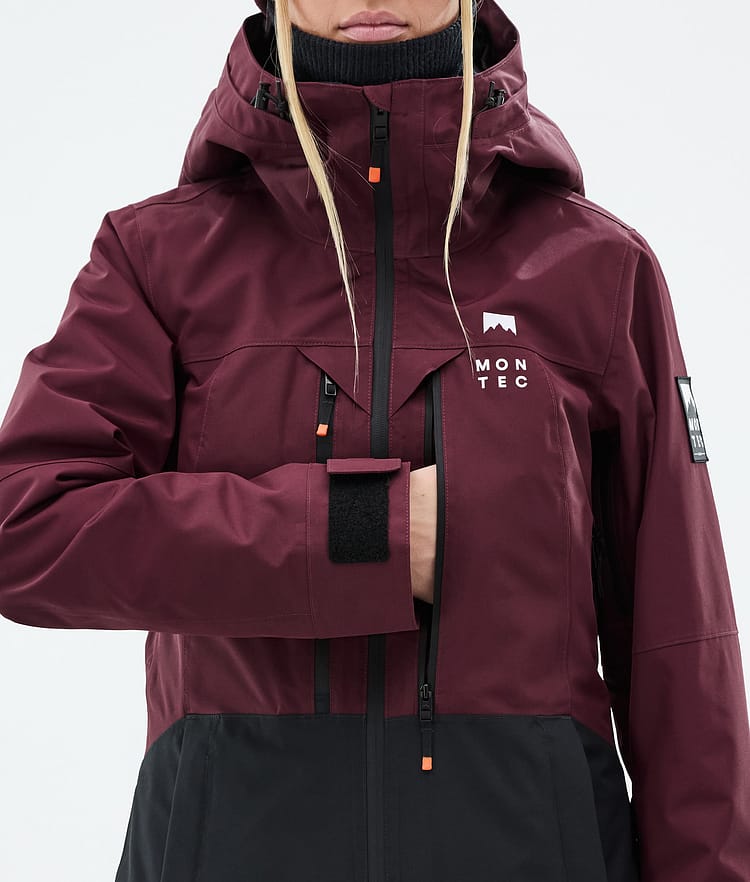 Montec Moss W Lumilautailutakki Naiset Burgundy/Black, Kuva 9 / 10