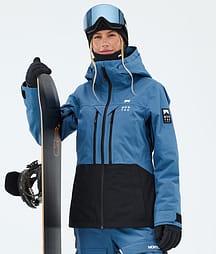 Montec Moss W Lumilautailutakki Naiset Blue Steel/Black