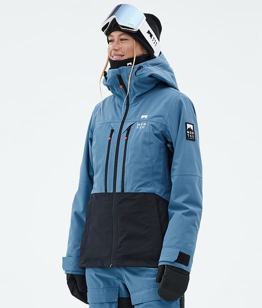 Montec Moss W Laskettelutakki Naiset Blue Steel/Black