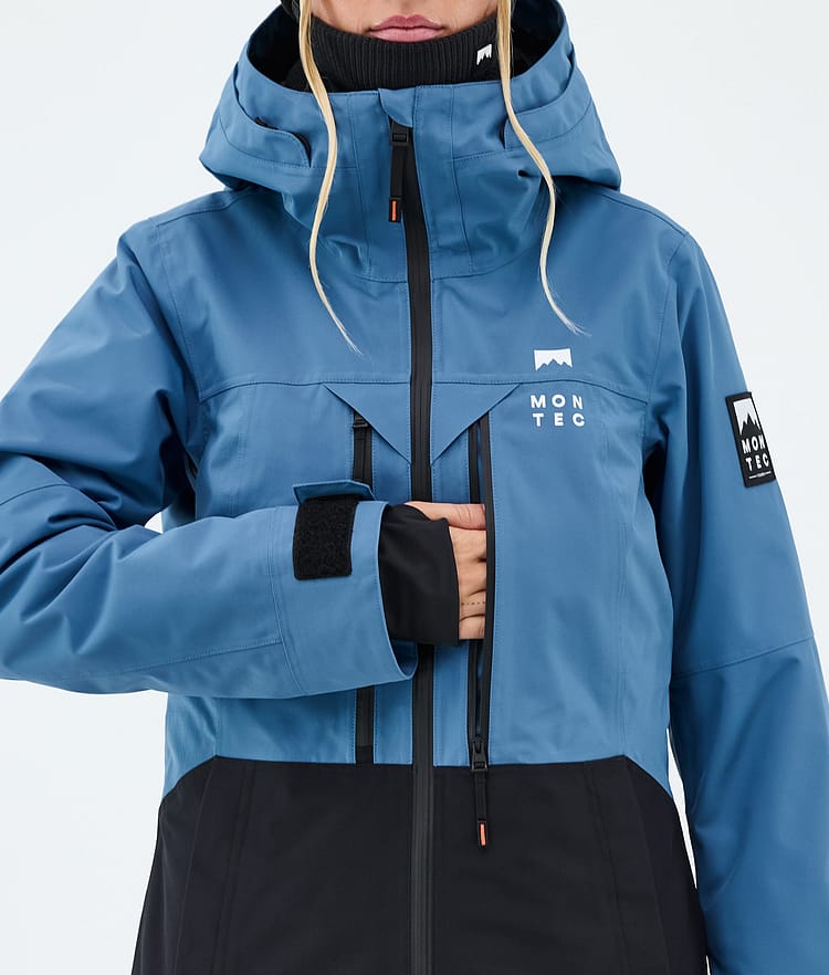 Montec Moss W Laskettelutakki Naiset Blue Steel/Black, Kuva 8 / 9