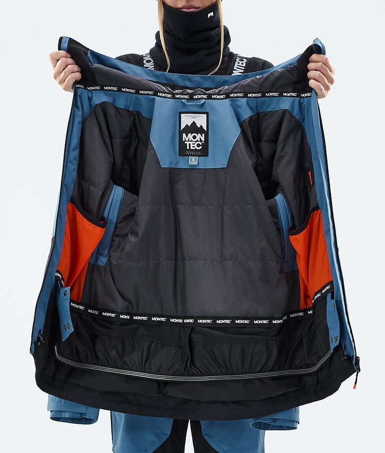 Montec Moss W Laskettelutakki Naiset Blue Steel/Black, Kuva 10 / 10