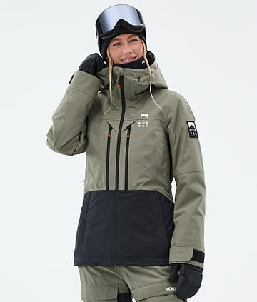 Montec Moss W Lumilautailutakki Naiset Greenish/Black