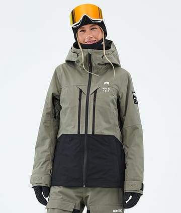 Montec Moss W Lumilautailutakki Greenish/Black