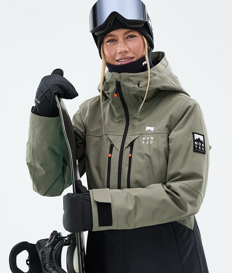 Montec Moss W Lumilautailutakki Naiset Greenish/Black, Kuva 2 / 10