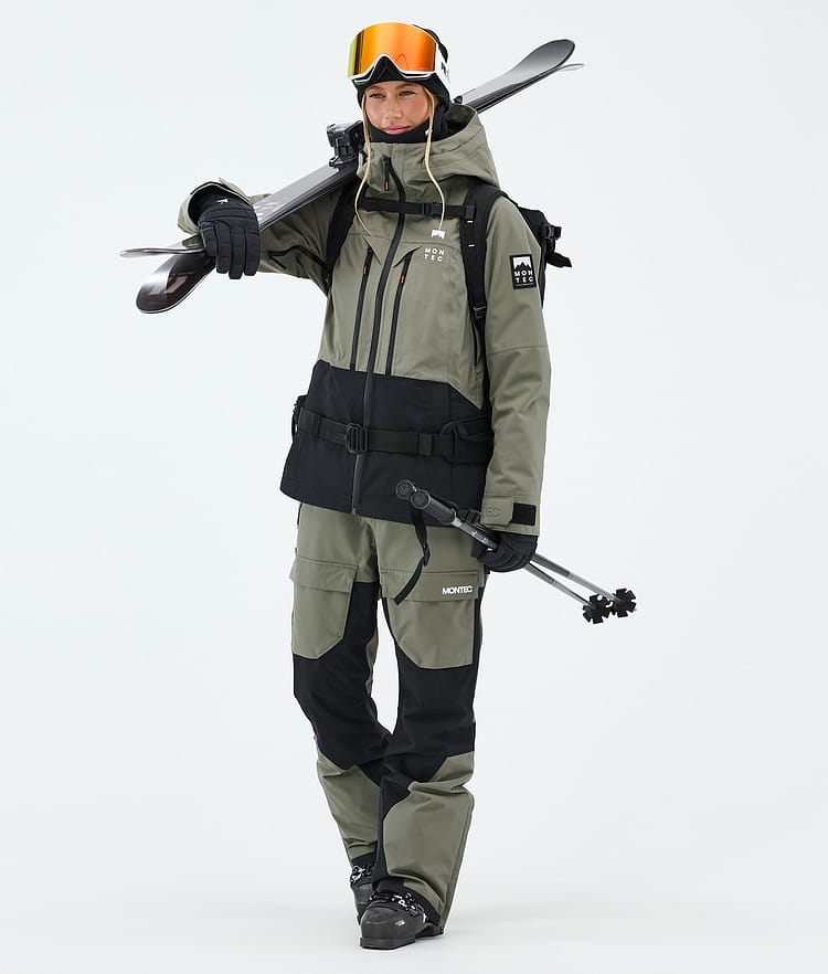 Montec Moss W Laskettelutakki Naiset Greenish/Black, Kuva 2 / 9