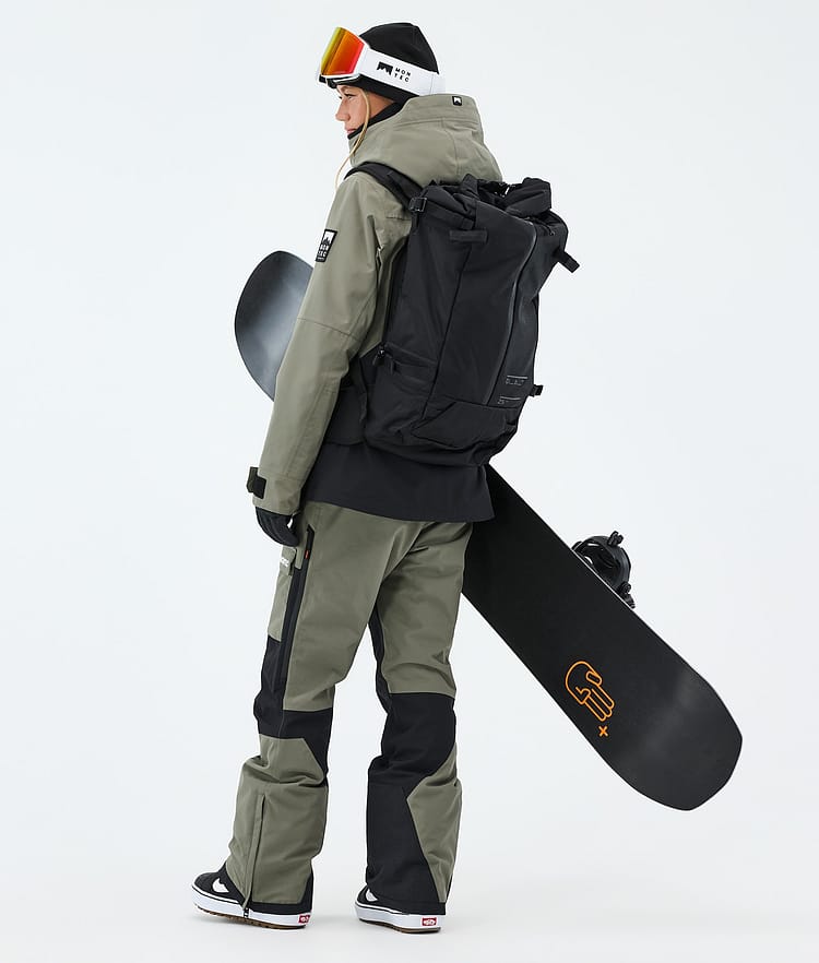 Montec Moss W Lumilautailutakki Naiset Greenish/Black, Kuva 3 / 9