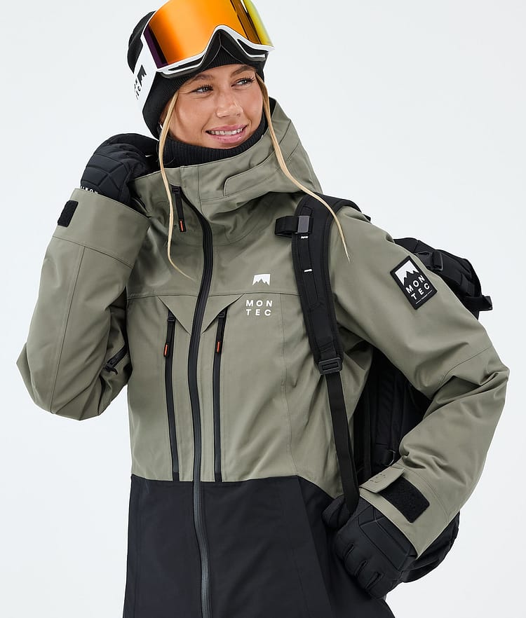 Montec Moss W Laskettelutakki Naiset Greenish/Black, Kuva 4 / 9