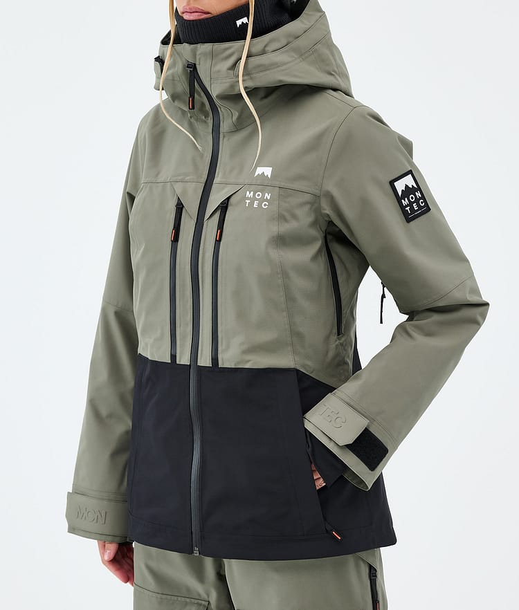 Montec Moss W Lumilautailutakki Naiset Greenish/Black, Kuva 7 / 9