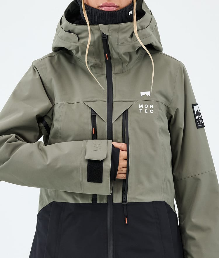 Montec Moss W Lumilautailutakki Naiset Greenish/Black, Kuva 8 / 9