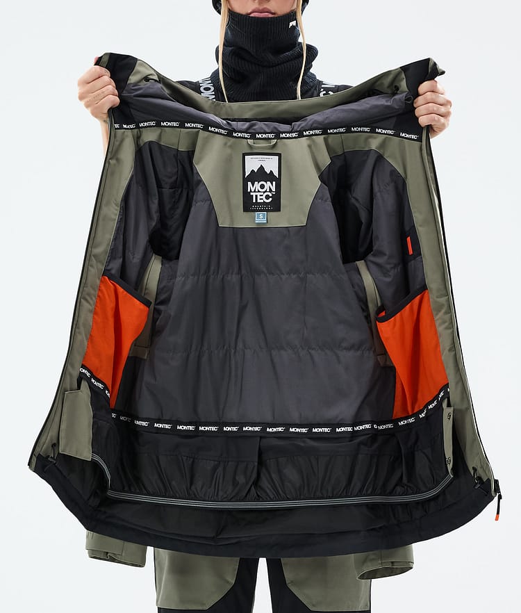 Montec Moss W Laskettelutakki Naiset Greenish/Black, Kuva 10 / 10