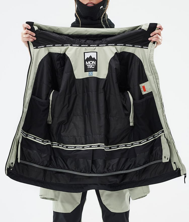 Montec Moss W Lumilautailutakki Naiset Soft Green/Black, Kuva 10 / 10