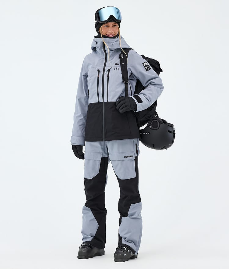 Montec Moss W Laskettelutakki Naiset Soft Blue/Black, Kuva 2 / 9