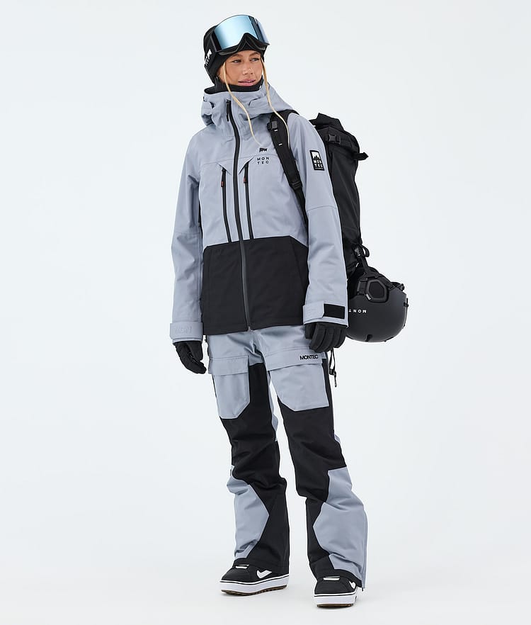 Montec Moss W Lumilautailutakki Naiset Soft Blue/Black, Kuva 2 / 9