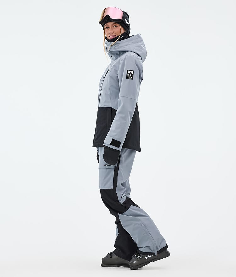 Montec Moss W Laskettelutakki Naiset Soft Blue/Black, Kuva 4 / 10