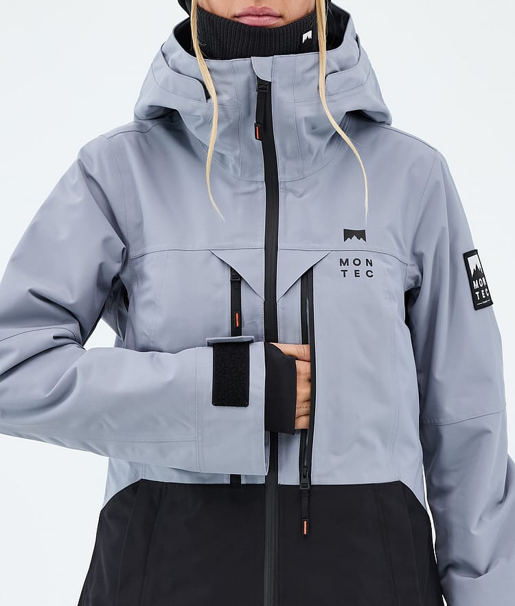 Montec Moss W Laskettelutakki Naiset Soft Blue/Black, Kuva 8 / 9