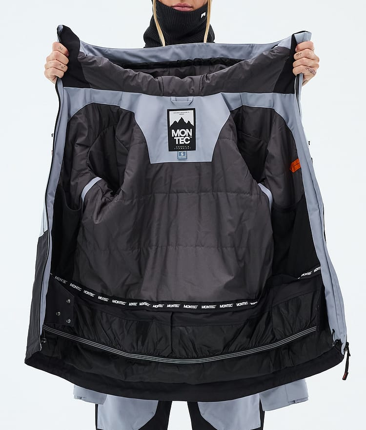 Montec Moss W Laskettelutakki Naiset Soft Blue/Black, Kuva 9 / 9