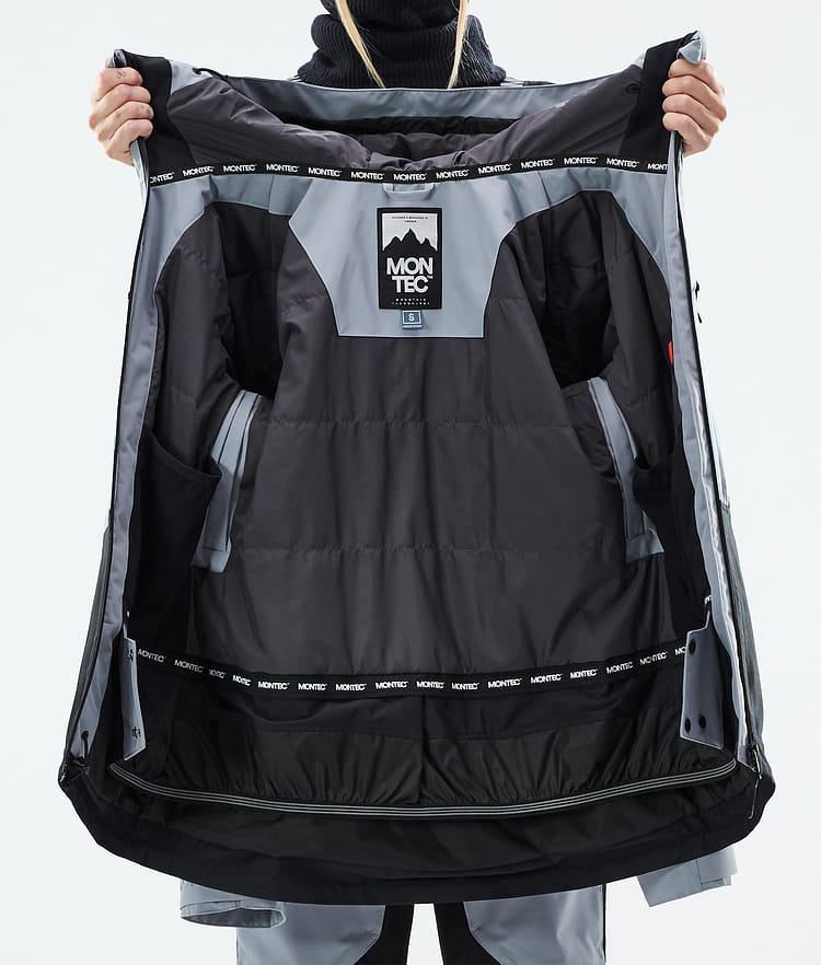 Montec Moss W Laskettelutakki Naiset Soft Blue/Black, Kuva 10 / 10