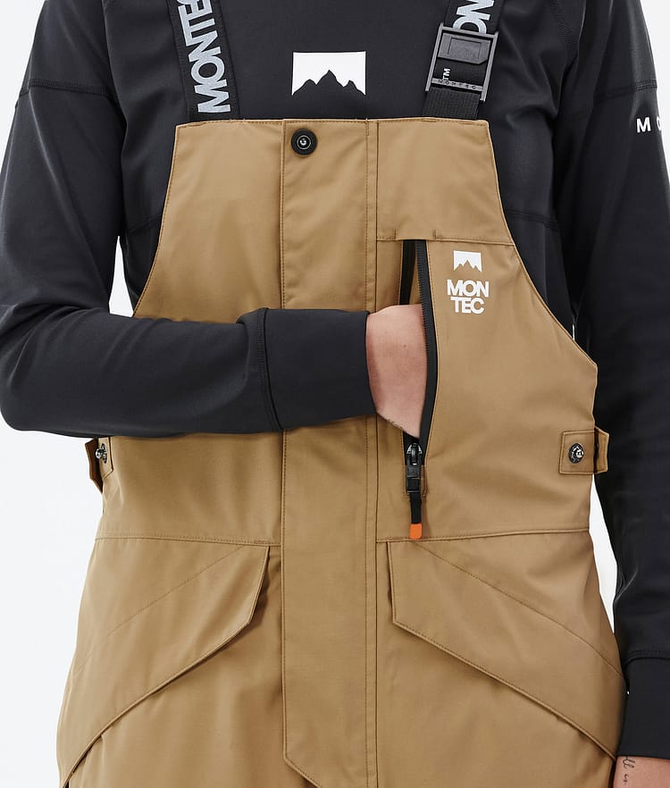 Montec Fawk W Lumilautailuhousut Naiset Gold, Kuva 5 / 6