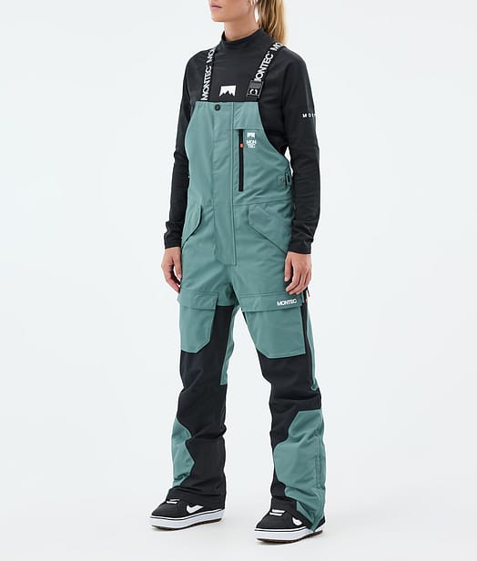 Montec Fawk W Lumilautailuhousut Naiset Atlantic/Black