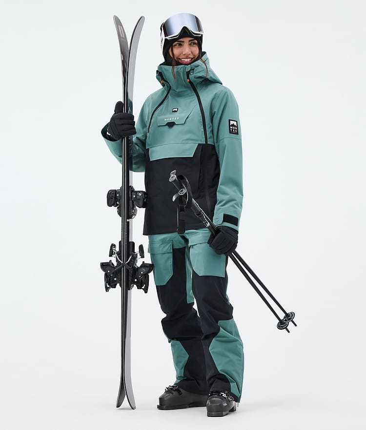 Montec Fawk W Lasketteluhousut Naiset Atlantic/Black, Kuva 2 / 7