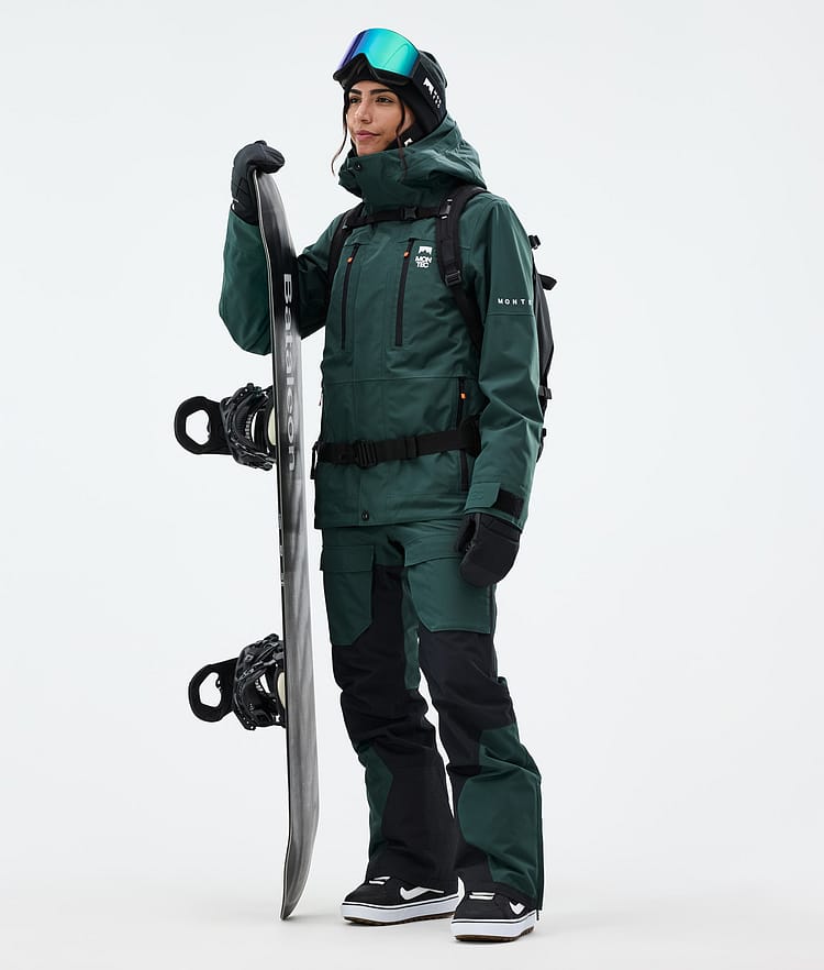 Montec Fawk W Lumilautailuhousut Naiset Dark Atlantic/Black, Kuva 3 / 8