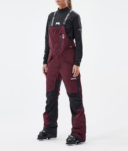 Montec Fawk W Lasketteluhousut Naiset Burgundy/Black