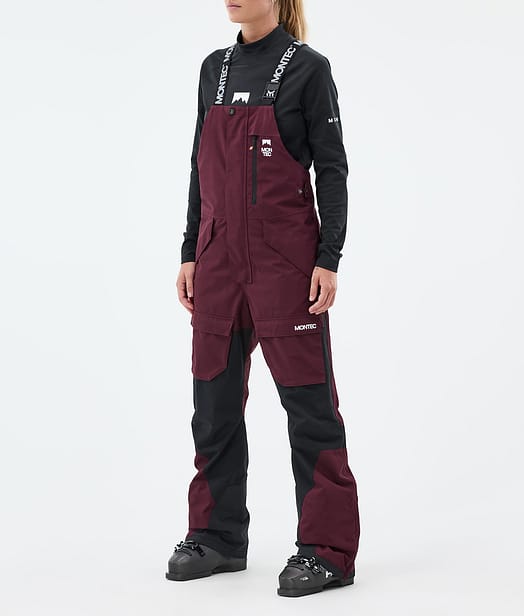 Montec Fawk W Lasketteluhousut Naiset Burgundy/Black