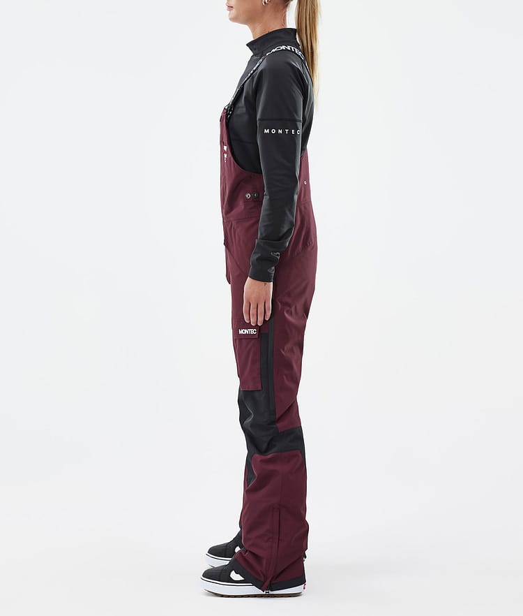 Montec Fawk W Lumilautailuhousut Naiset Burgundy/Black, Kuva 3 / 7