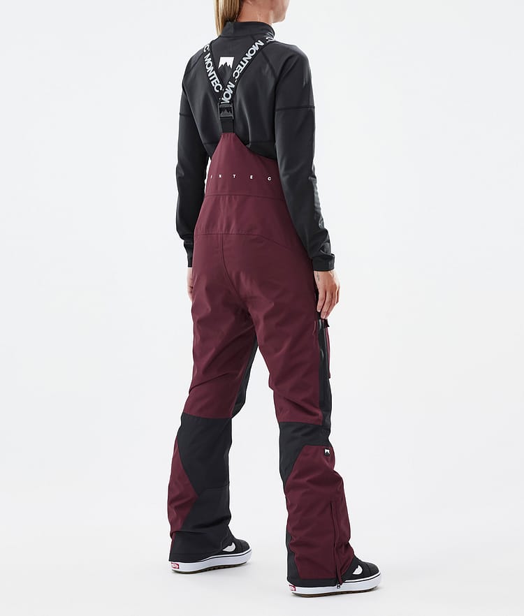 Montec Fawk W Lumilautailuhousut Naiset Burgundy/Black, Kuva 4 / 7