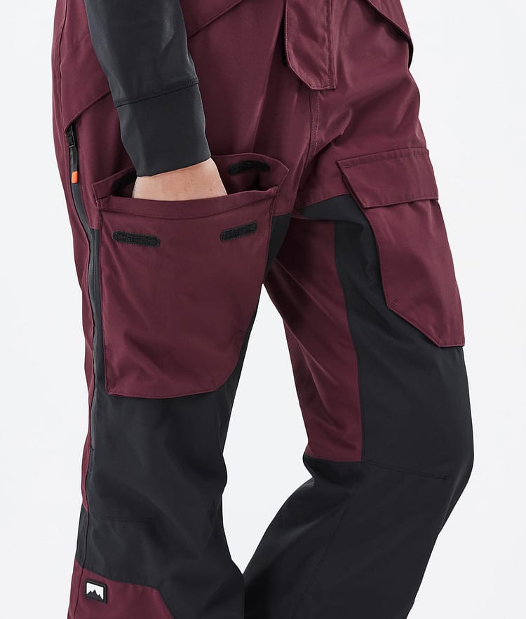 Montec Fawk W Lumilautailuhousut Naiset Burgundy/Black