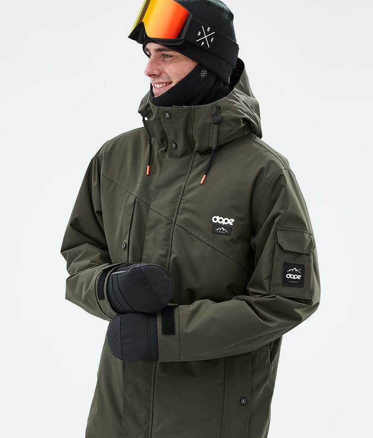 Dope Adept Lumilautailutakki Miehet Olive Green Renewed, Kuva 2 / 9
