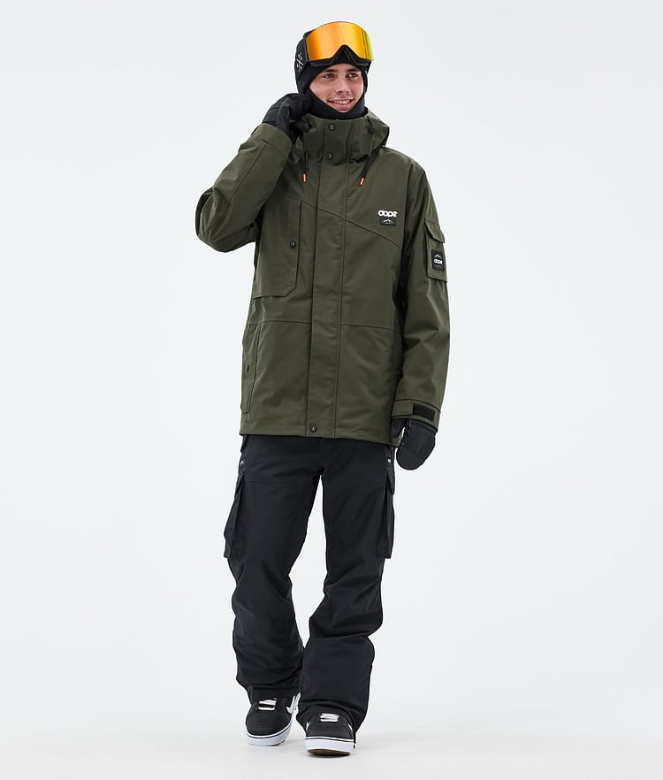 Dope Adept Lumilautailutakki Miehet Olive Green Renewed, Kuva 3 / 9