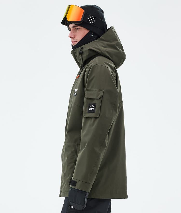 Dope Adept Lumilautailutakki Miehet Olive Green Renewed, Kuva 6 / 9