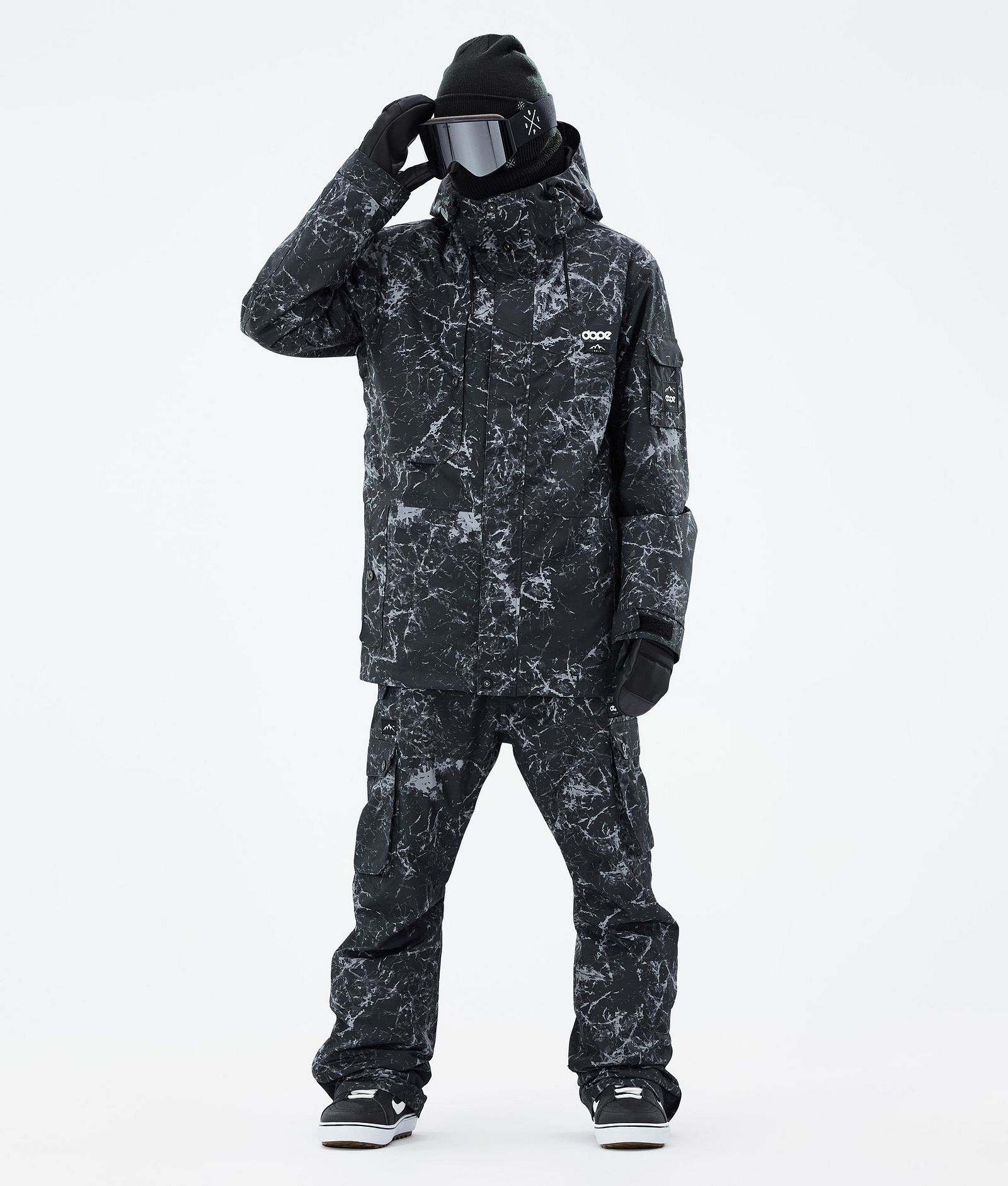 Dope Adept Lumilautailutakki Miehet Rock Black, Kuva 3 / 10