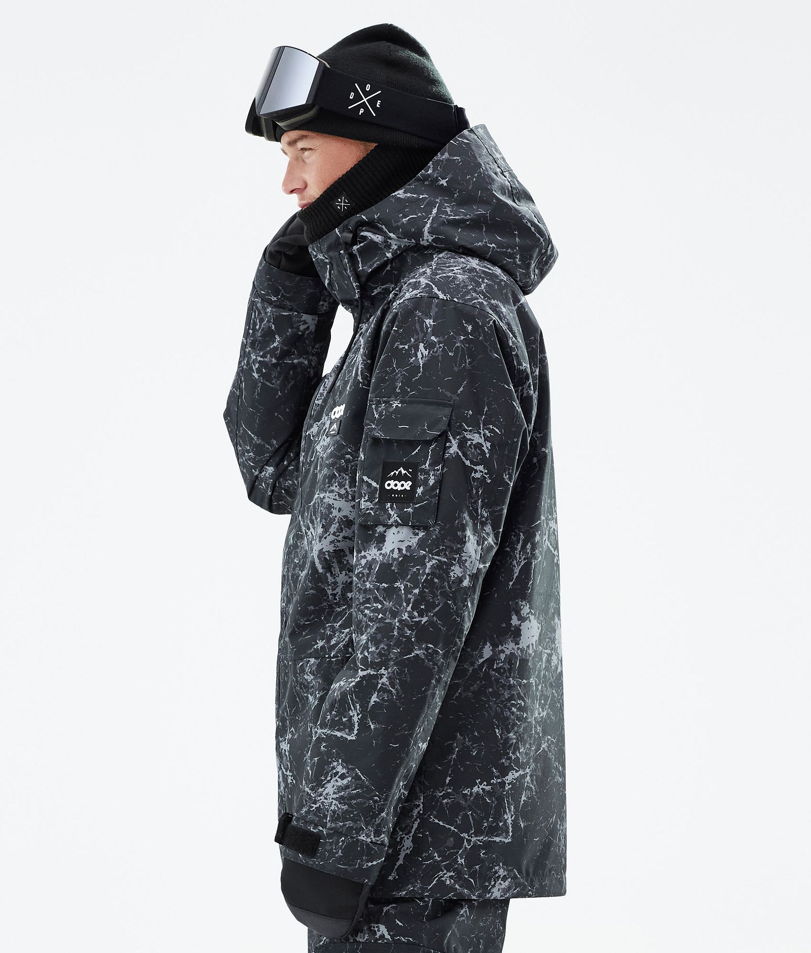 Dope Adept Lumilautailutakki Miehet Rock Black, Kuva 6 / 10
