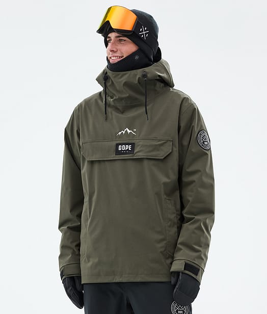 Dope Blizzard Lumilautailutakki Miehet Olive Green