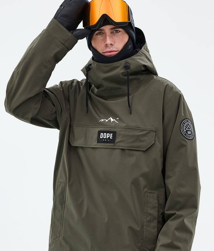 Dope Blizzard Lumilautailutakki Miehet Olive Green Renewed, Kuva 2 / 9