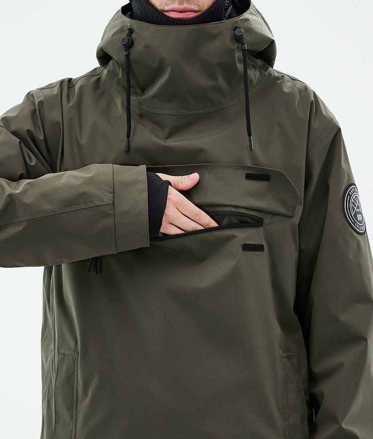 Dope Blizzard Lumilautailutakki Miehet Olive Green Renewed, Kuva 9 / 9