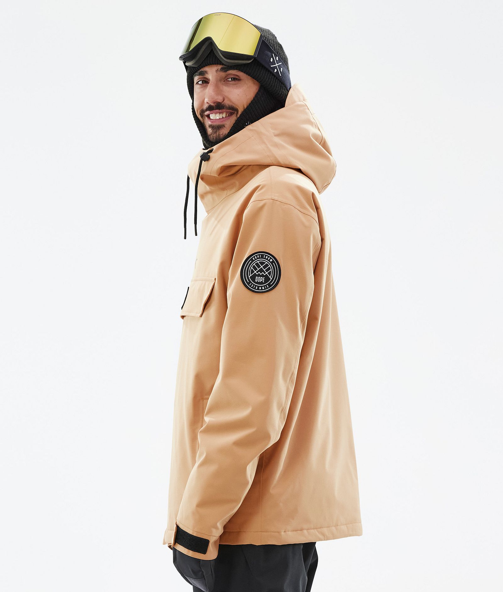 Dope Blizzard Lumilautailutakki Miehet Khaki Yellow Renewed, Kuva 6 / 9