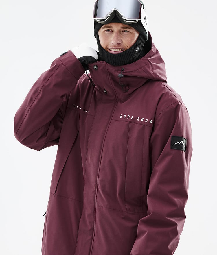 Dope Ranger Laskettelutakki Miehet Burgundy, Image 2 of 10