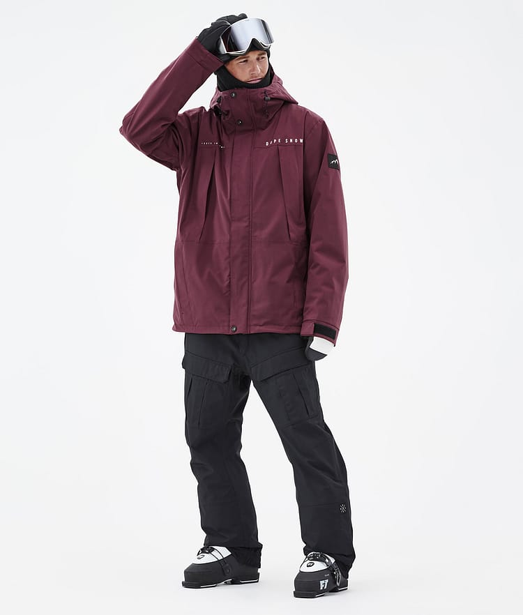 Dope Ranger Laskettelutakki Miehet Burgundy, Image 3 of 10