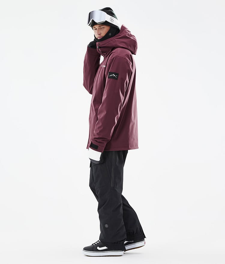 Dope Ranger Lumilautailutakki Miehet Burgundy, Image 4 of 10