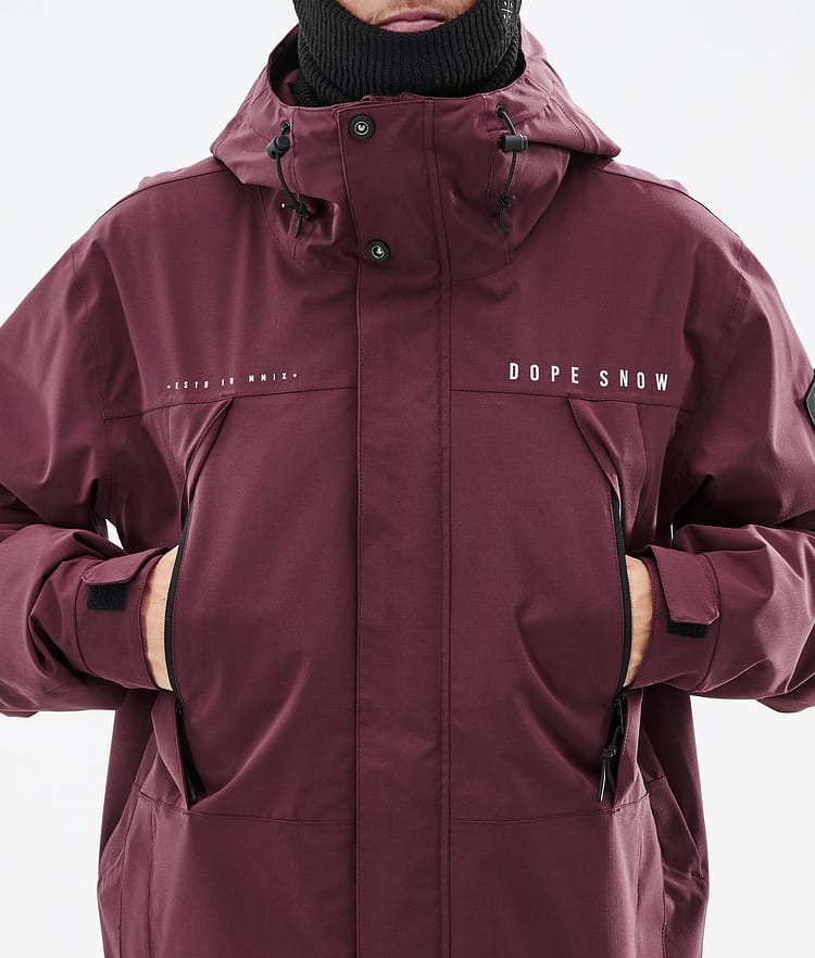 Dope Ranger Laskettelutakki Miehet Burgundy, Image 9 of 10