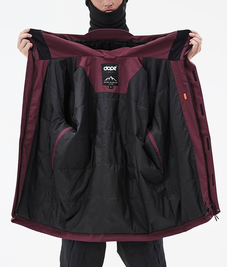 Dope Ranger Laskettelutakki Miehet Burgundy, Image 10 of 10