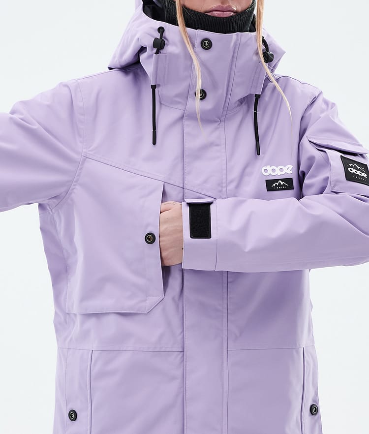 Dope Adept W Lumilautailutakki Naiset Faded Violet Renewed, Kuva 9 / 10